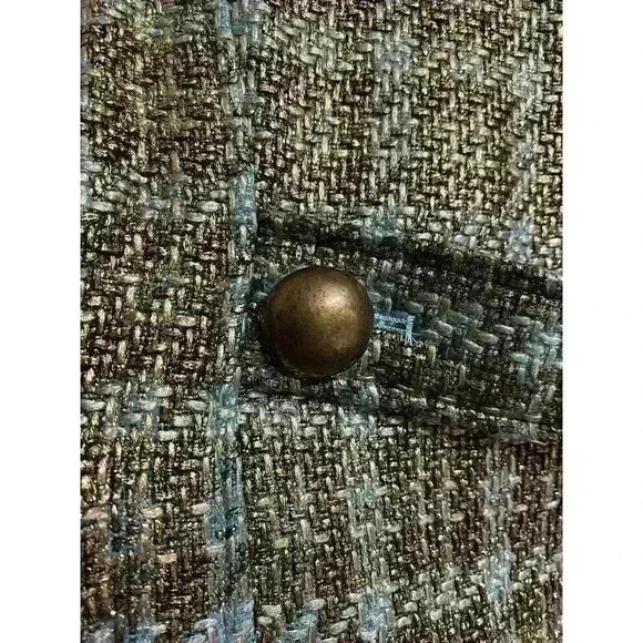 Women's Tweed Blazer - Green by - Picture 11 of 15